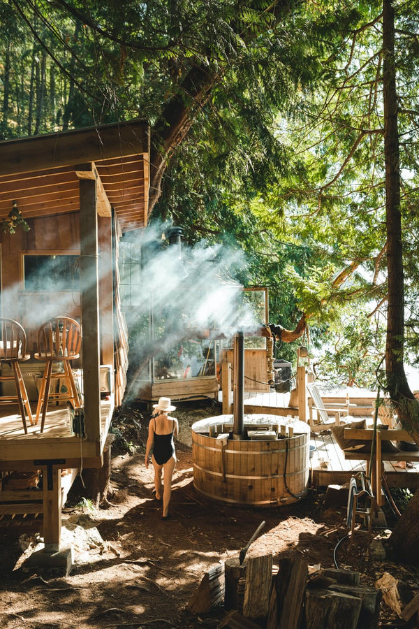 How To Create A Japanese Onsen-Style Bath At Home, Using Your AlumiTubs Wood-Fired Hot Tub