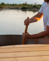 Wood hot tub