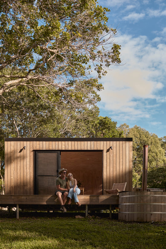 Wood fired hot tub