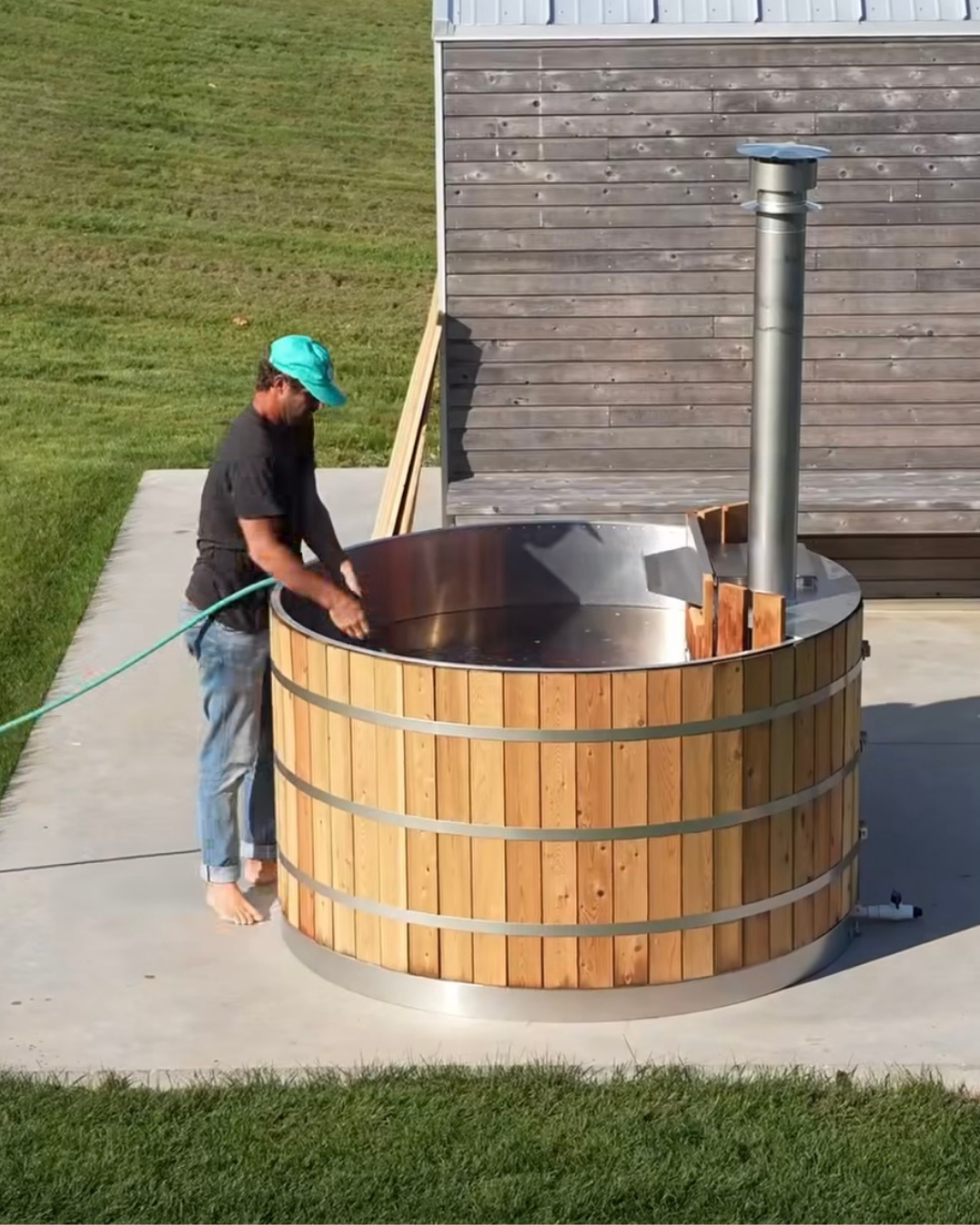 Wood Fired Water Water Boiler 100 Liter 60 Ltr Biomass Water